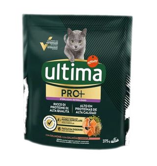 Comida Gato Ultima Esterilizada Pro+Salmón 375 G
