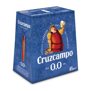 Cerveza Cruzcampo 0,0 Sin Alcohol Pack 6 Botellas De 25 Cl