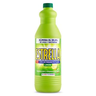 Lejía Con Detergente Limón Estrella Botella 1.43 L