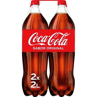 COCA COLA REGULAR Refresco De Cola Pack Botella 2X2 L