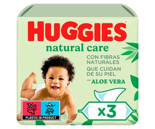 Toallitas Huggies Natural Care P 3X56 U 168 Uds