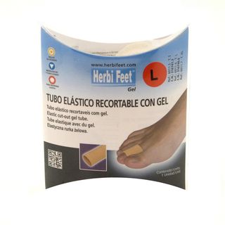 Herbi Feet Tubo Elástico Recortable Con Gel Talla L Ecosil (8435135507292)
