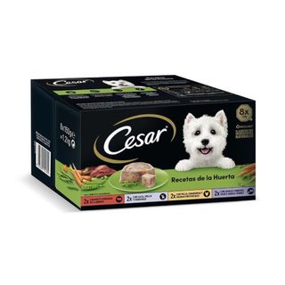 Cesar Recetas De La Huerta Tarrina En Paté Y Gelatina Para Perros - Multipack 1.2Kg