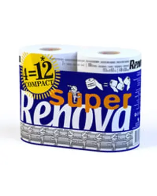 Papel higiénico Renova super 4 unidades