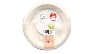 Actuel - Jednorazowe talerze deserowe, średnica 18cm - 10 sztuk