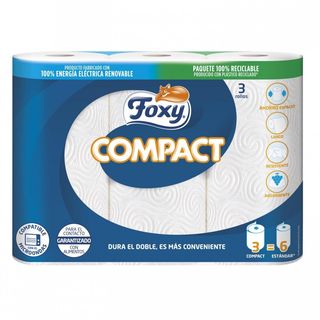 Papel Cocina Compacto Foxy 3 Uds.