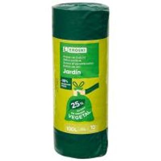 Bolsa De Basura Jardín C. Cierre 100 L. Eroski, Paquete 10 Uds (17028408)