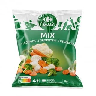 Mix 3 Verduras Zanahoria Brocoli Coliflor Carrefour Classic' 1 Kg.