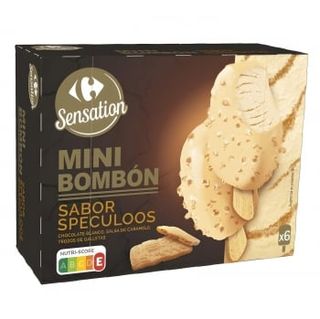 Mini Helado Bombón Speculoos Carrefour Sensation 6 Uds.