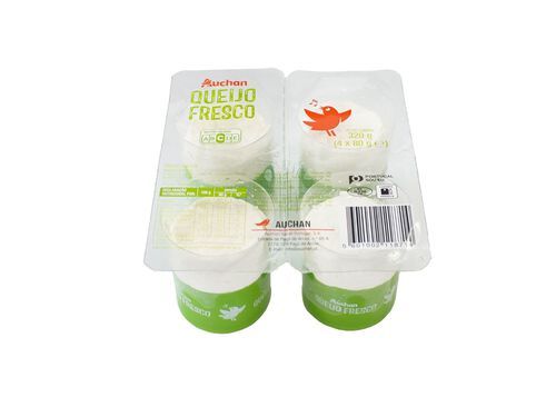 QUEIJO FRESCO AUCHAN 4X80G