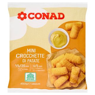 CONAD Mini Crocchette di Patate Surgelate 450 g - 8003170014299