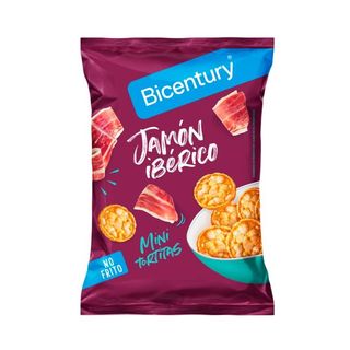BICENTURY Mini Tortitas Jamón Ibérico, 70G