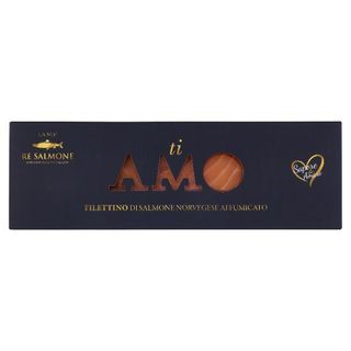 Re Salmone Ti Amo Filettino Di Salmone Norvegese Affumicato 120 G