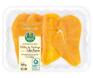 Filetes Pechuga De Pollo Certif.Extra Tiernos Apc Bja. 300 G