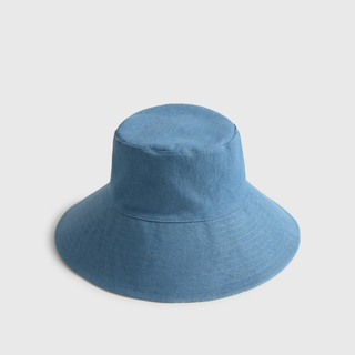 Sombrero bucket reversible de ala ancha Vaika color azul talla Unica