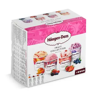 Helado Fruit Collection Mini Cups 4 Unidades Haagen Dazs Caja 321 G