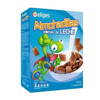 IFA ELIGES Cereales Almohadillas Rellenas De Leche, 500G
