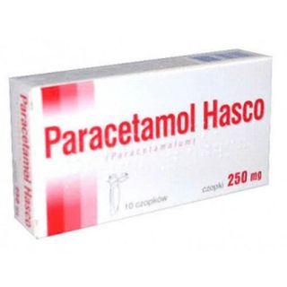 Hasco Paracetamol 250 mg 10 czop.