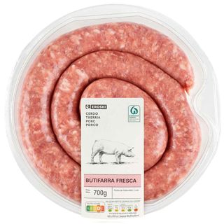 Butifarra Fresca Eroski, Bandeja 700 G (26344994)