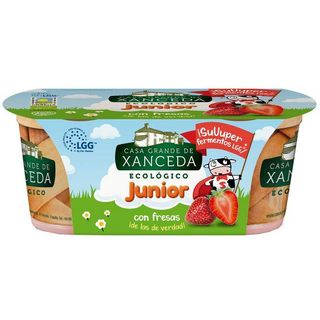 Yogur Junior Eco De Fresa Casa Grande De Xanceda, Pack 2X125 Gr. (20106332)