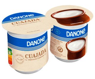 Cuajada de Leche de Vaca Elaborada sin Gluten Danone 2 X 135 G.