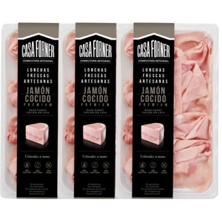 Pack 3x Casa Forner Jamón Cocido 100g