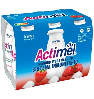Actimel Danone Líquido Sabor Fresa 6 Uds.