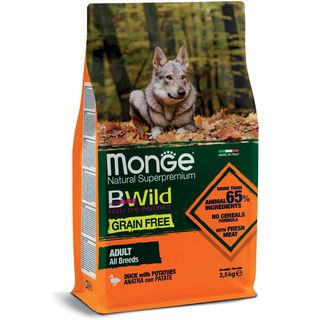 Monge natural superpremium bwild adult all breeds con anatra 2.5kg