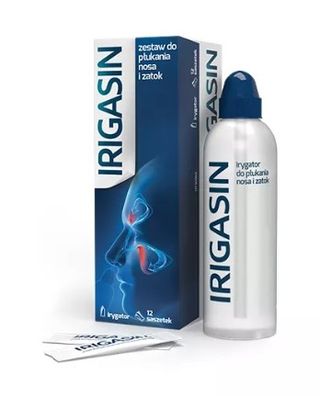 Irigasin Zestaw- saszetki + butelka 12 saszetek