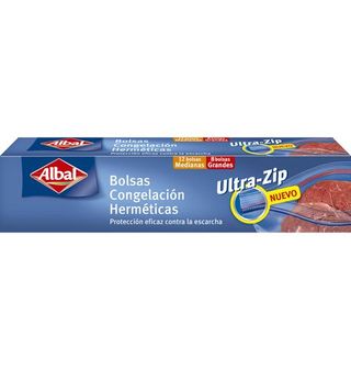 Bolsa Congelación Albal Ziploc 2 Tamaños 20 Uds.