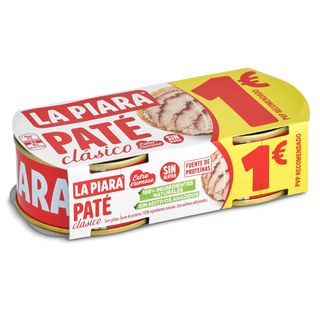 Paté Clásico La Piara Pack 2 X 75 G