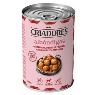 Criadores Albóndigas Ternera Lata Para Perros 0.4Kg