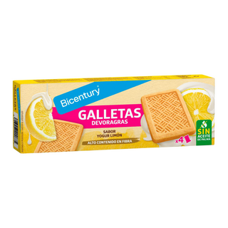 Galletas Bicentury Devoragras Yogur y Limón 160 Gr.