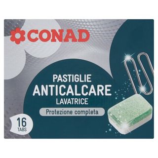 CONAD Pastiglie Anticalcare Lavatrice 16 tabs 256 g - 8003170028616