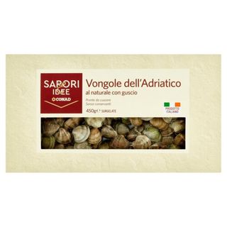 SAPORI & IDEE CONAD Vongole dell'Adriatico al naturale con guscio Surgelate 450 g - 8003170088153