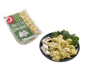 TORTELLINI AUCHAN:COM RICOTTA E ESPINAFRES 300 G