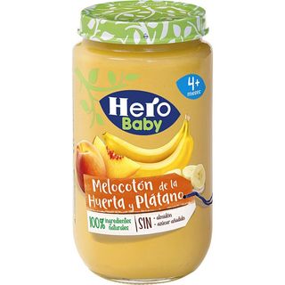 HERO Tarrito De Melocotón De La Huerta Y Plátano 190 G