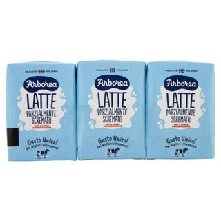 Arborea Latte Parzialmente Scremato Uht A Lunga Conservazione 3 X 200 Ml - 406563