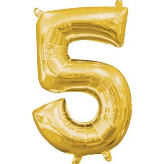 Globo Metalizado Oro De 36 Cm - Nº 5