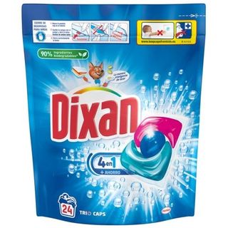 Detergente Dixan Trio Caps Azul 24 Lavados