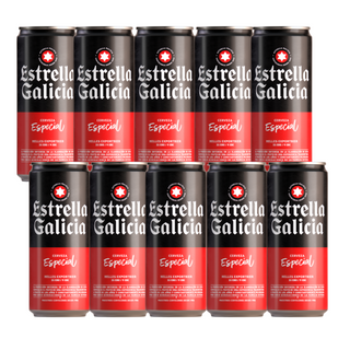 Pack 10x Estrella Galicia Cerveza Lata 330ml