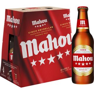 Cerveza 5 Estrellas, Pack Botellin 6X250Cc 1,50 L