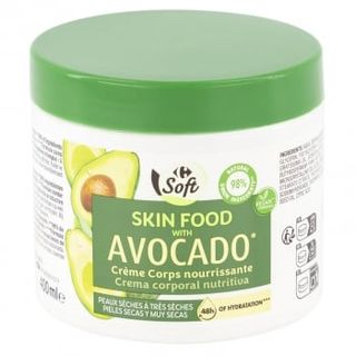 Crema Nutritiva Corporal Con Aceite De Aguacate Soft Carrefour 400 Ml.