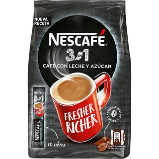 NESCAFÉ Café Con Leche Y Azucar 10 Sobres
