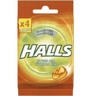 Caramelos Halls Vita C Sabores Cítricos Sin Azúcar 4 Paquetes