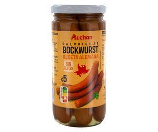 Salchichas Bockwurst (5 Uds) Auchan 200 G[ 12