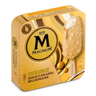 Helado Double Gold Caramel Magnum P3X110Ml