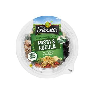 Ensalada Completa de Pasta Rúcula Pollo y Queso Florette 320 G.