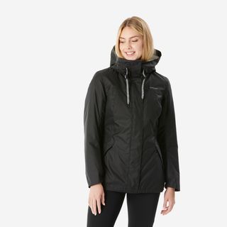 Abrigo de montaña y nieve impermeable Mujer Quechua SH500.XS Negro