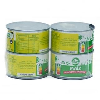 Maiz Dulce Carrefour Classic 4 Uds. De 70 G.